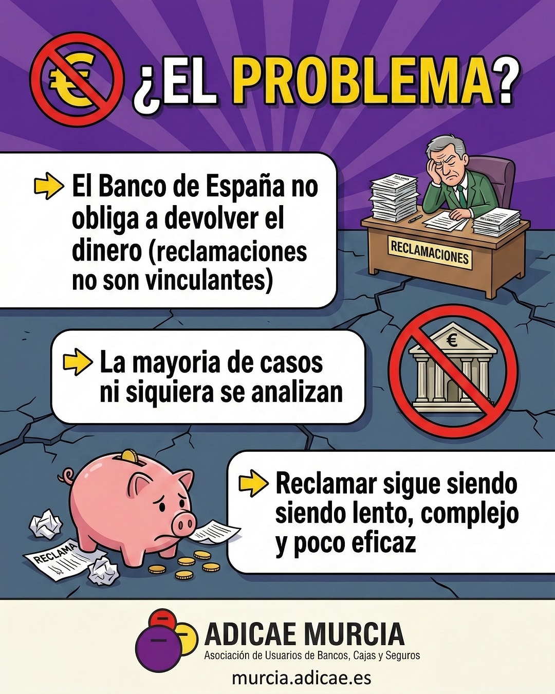 Reclamaciones no son vinculantes